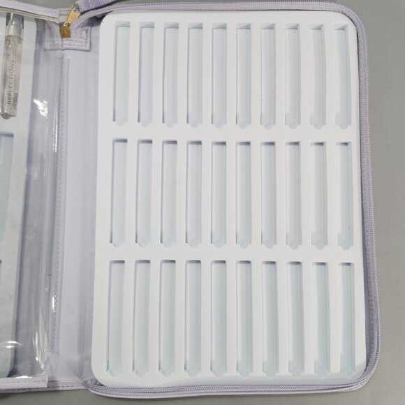 Jafra Mini 7ml Perfume 60 Bottle Storage Organizer Purple Travel Shoulder Bag - Picture 11 of 16